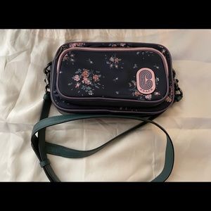 Coach nylon flower crossbody